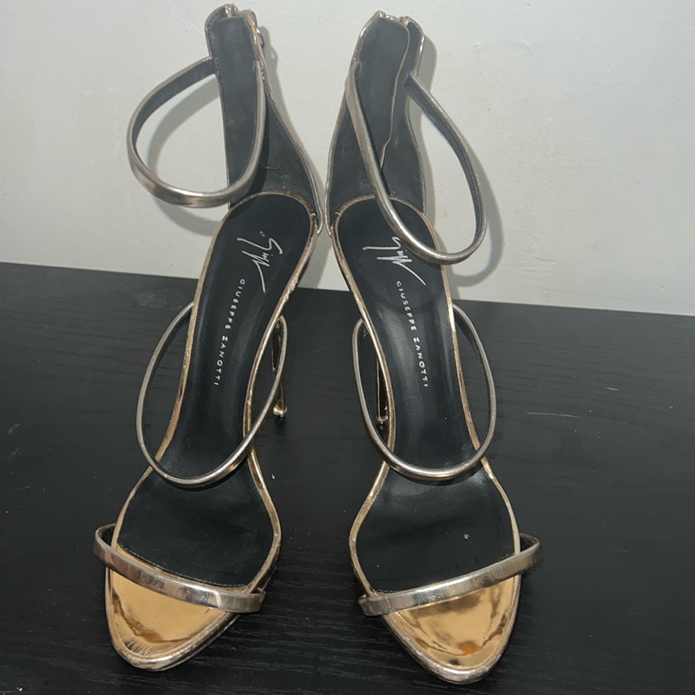 Sexy Silver and Rose Gold Giuseppe Zanotti heels- SOLD